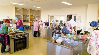 福祉館や公民館などでの料理教室